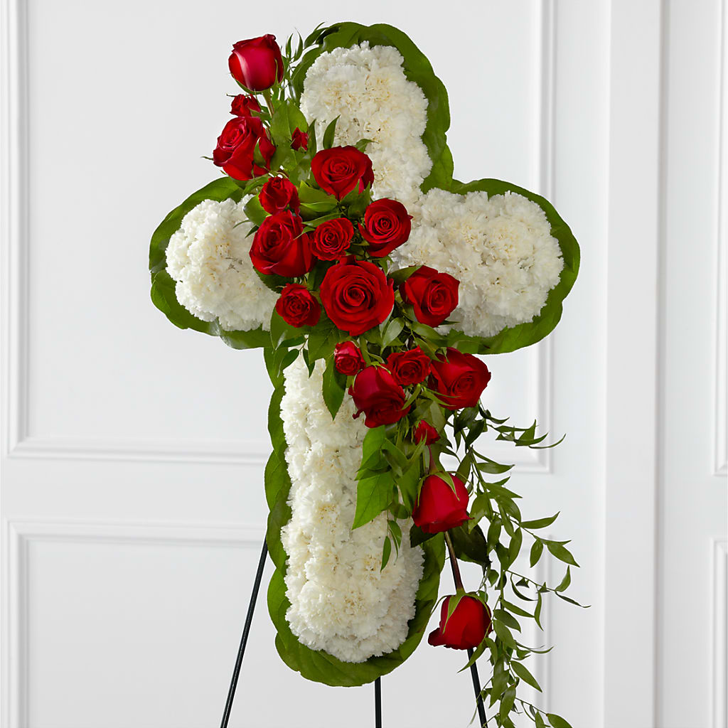 Floral Cross Easel – MOSER'S SUPERMARKET, Columbia MO