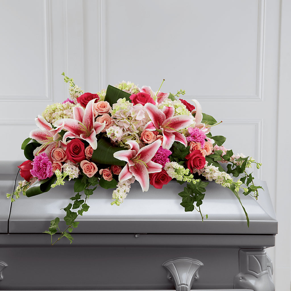 Splendid Grace Casket Spray – MOSER'S SUPERMARKET, Columbia MO