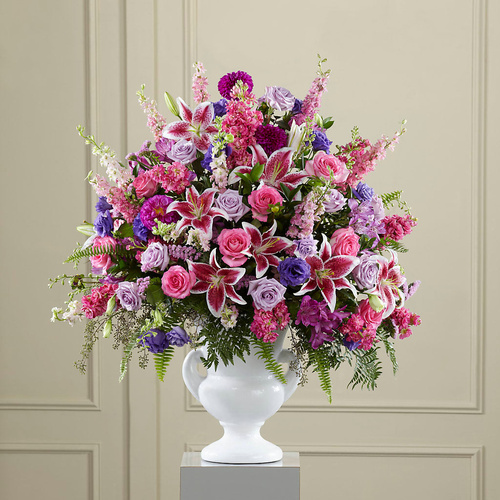 Peaceful Tribute Arrangement – MOSER'S SUPERMARKET, Columbia MO