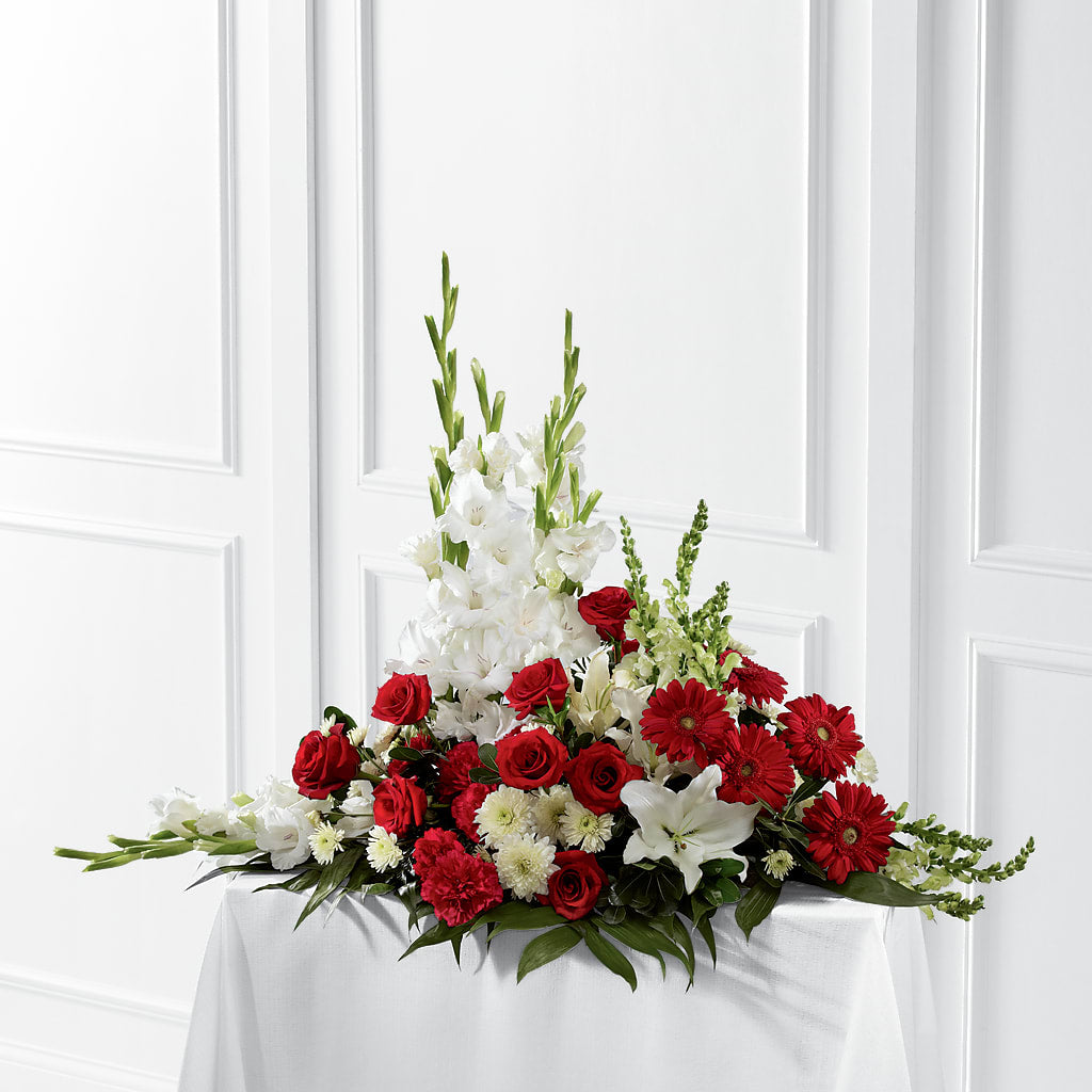 Crimson & White Arrangement – MOSER'S SUPERMARKET, Columbia MO