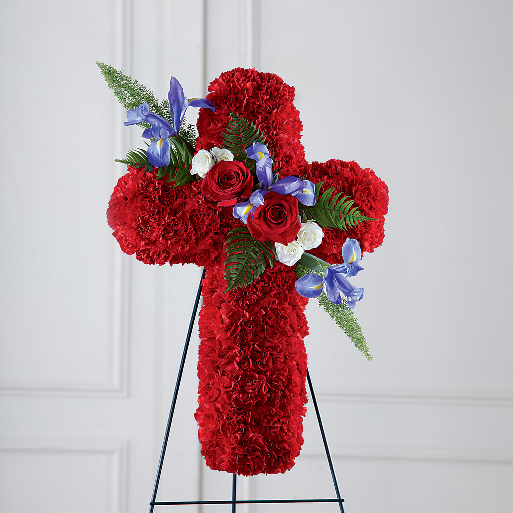 Faithful Hero Floral Cross – MOSER'S SUPERMARKET, Columbia MO