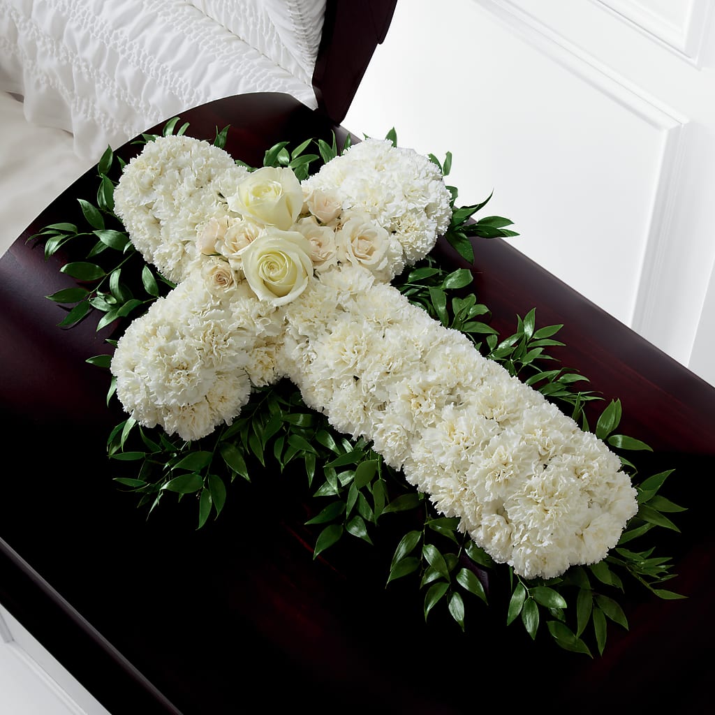 Peaceful Memories Casket Spray (Standard) – MOSER'S SUPERMARKET, Columbia MO
