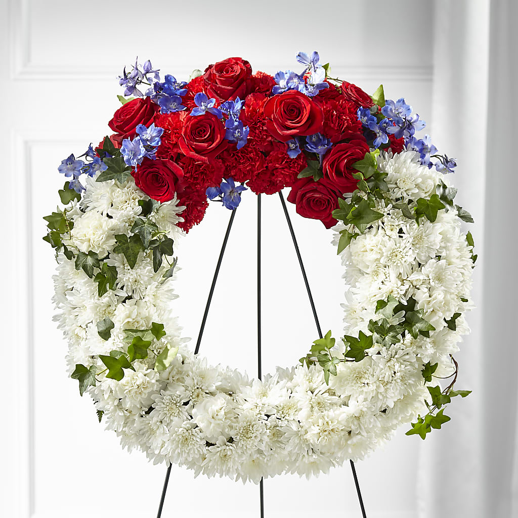 Patriotic Passion Wreath – MOSER'S SUPERMARKET, Columbia MO