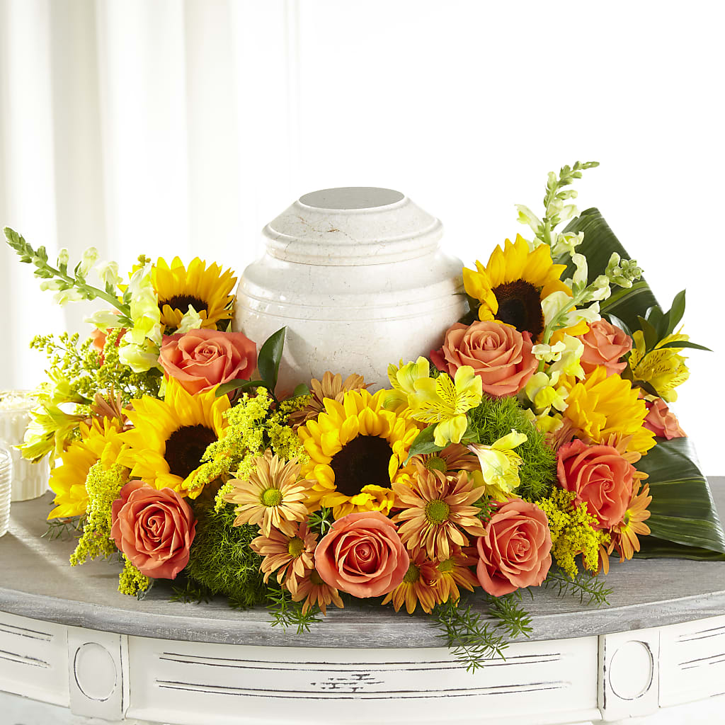 Faithful Sunflower Cremation Adornment – MOSER'S SUPERMARKET, Columbia MO