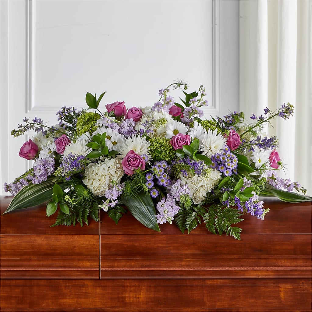 Meadows of Serenity Casket Spray – MOSER'S SUPERMARKET, Columbia MO