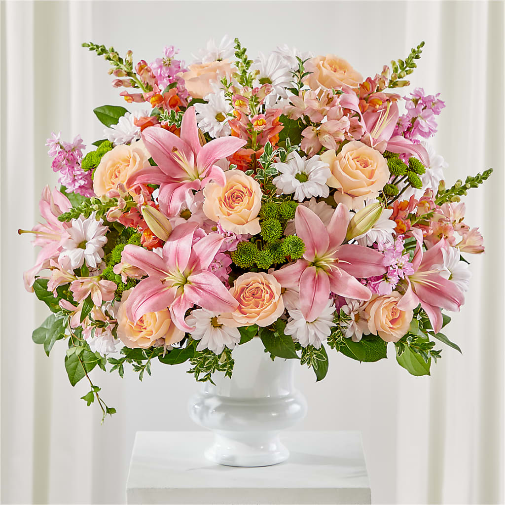 Heartfelt Gesture Urn Arrangement – MOSER'S SUPERMARKET, Columbia MO