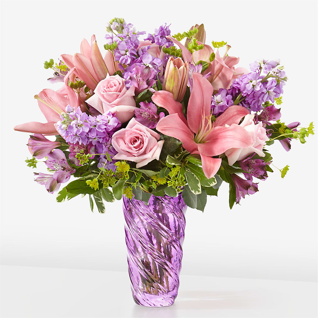 Precious Petals Bouquet with Luxe Swirl Vase – MOSER'S SUPERMARKET, Columbia MO