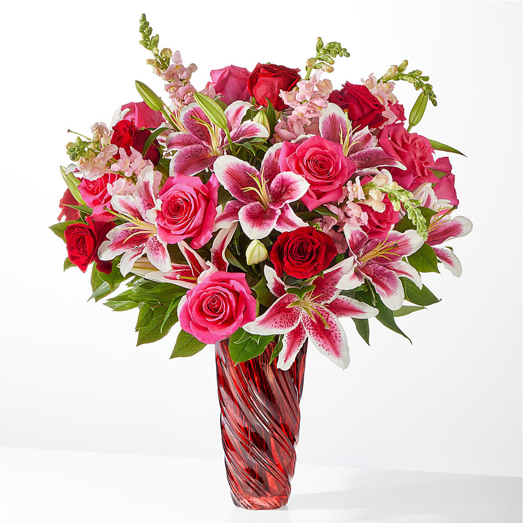 Always You Bouquet with Luxe Swirl Vase – MOSER'S SUPERMARKET, Columbia MO