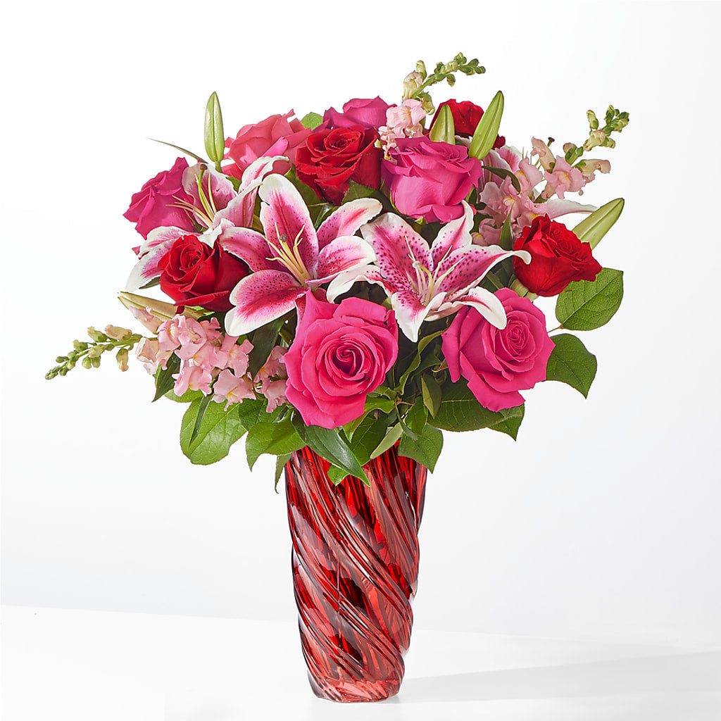 Always You Bouquet with Luxe Swirl Vase – MOSER'S SUPERMARKET, Columbia MO
