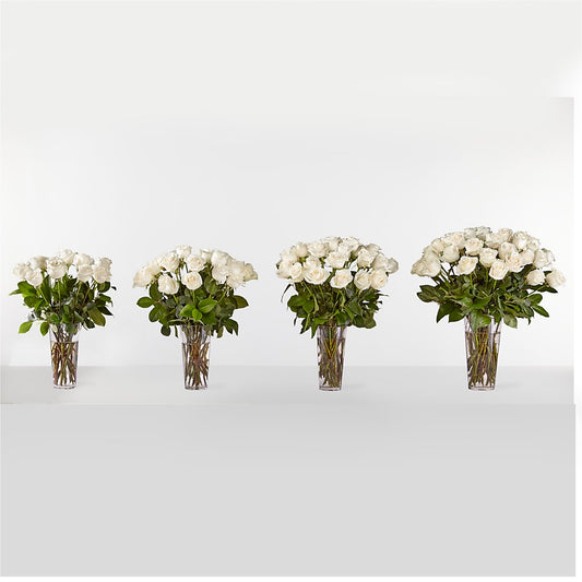 Long Stem White Rose Bouquet – MOSER'S SUPERMARKET, Columbia MO
