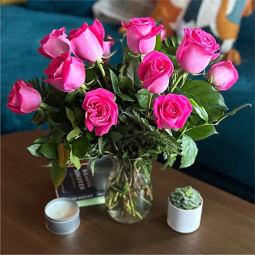 Long Stem Pink Rose Bouquet – MOSER'S SUPERMARKET, Columbia MO
