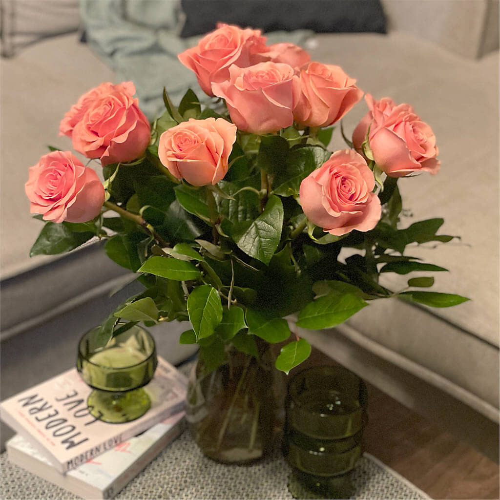 Long Stem Pink Rose Bouquet – MOSER'S SUPERMARKET, Columbia MO