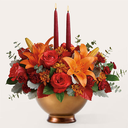 Fruits of Fall Centerpiece – MOSER'S SUPERMARKET, Columbia MO