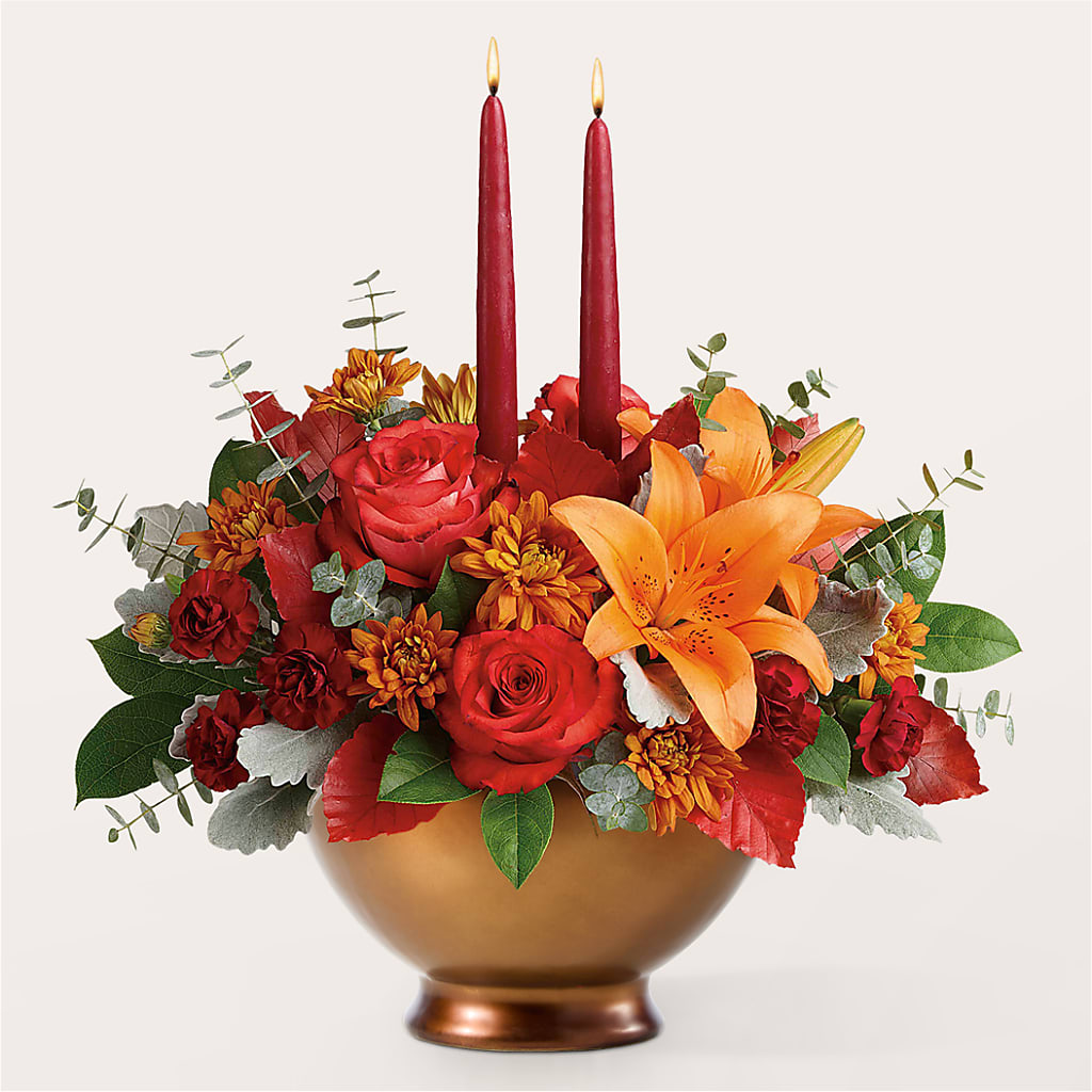 Fruits of Fall Centerpiece – MOSER'S SUPERMARKET, Columbia MO