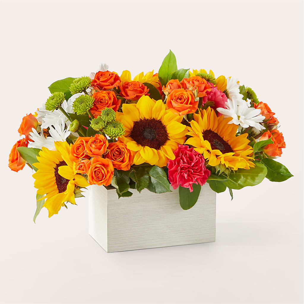 Sun-drenched Blooms Box Bouquet – MOSER'S SUPERMARKET, Columbia MO