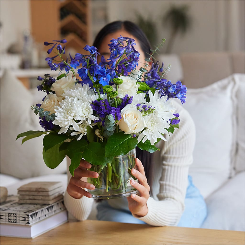 Cerulean Waves Bouquet – MOSER'S SUPERMARKET, Columbia MO