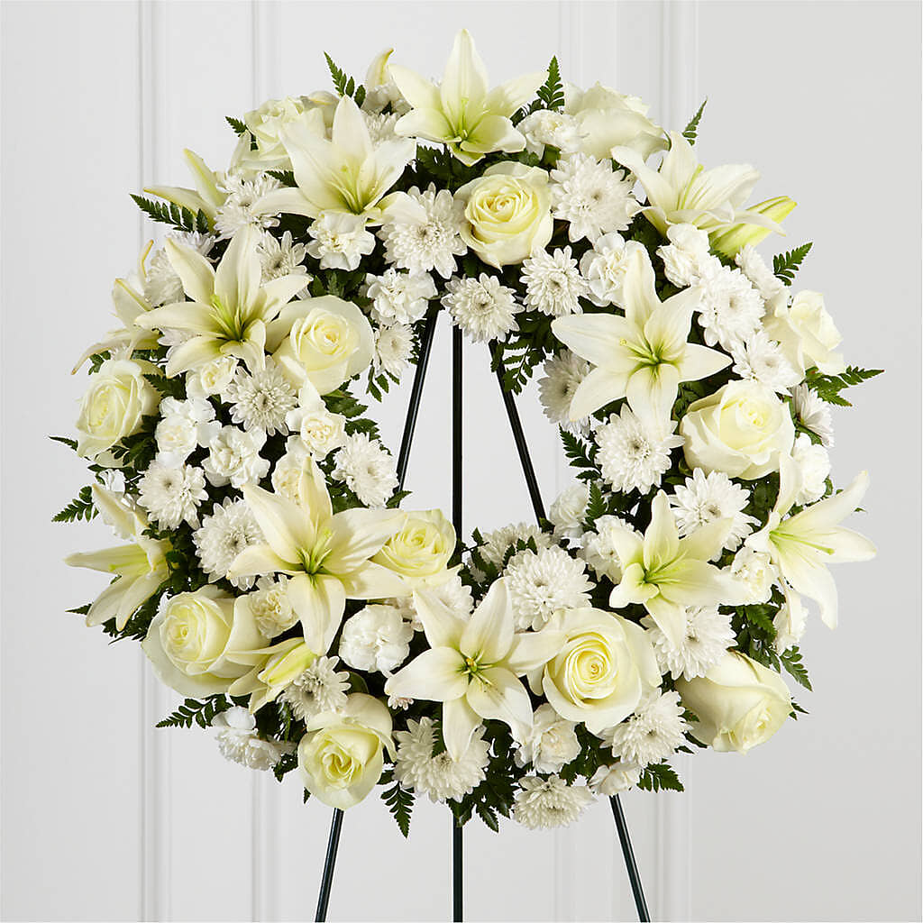 Treasured Tribute Wreath – MOSER'S SUPERMARKET, Columbia MO