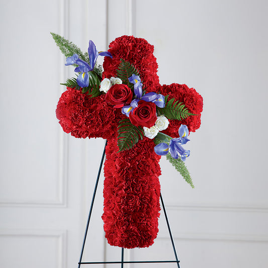 Faithful Hero Floral Cross – MOSER'S SUPERMARKET, Columbia MO