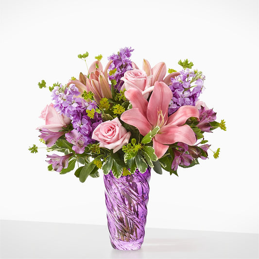 Precious Petals Bouquet with Luxe Swirl Vase – MOSER'S SUPERMARKET, Columbia MO