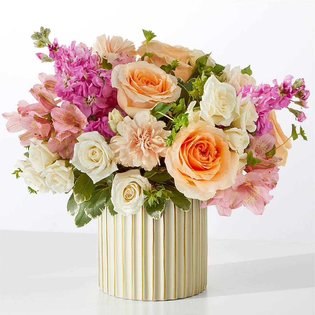 Paradise Bouquet with Ivory Vase – MOSER'S SUPERMARKET, Columbia MO