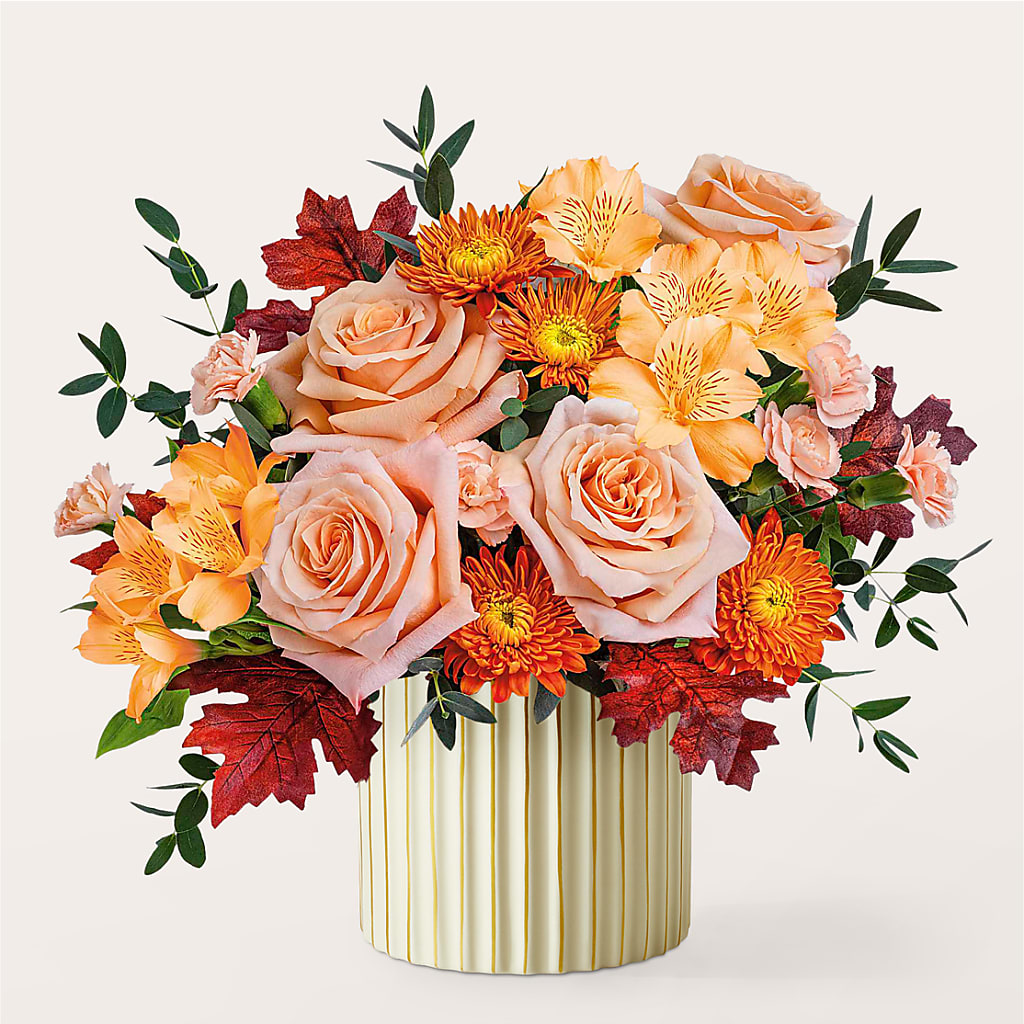 Spiced Latte Bouquet with Ivory Vase – MOSER'S SUPERMARKET, Columbia MO