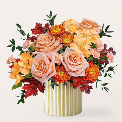 Spiced Latte Bouquet with Ivory Vase – MOSER'S SUPERMARKET, Columbia MO